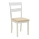 Καρέκλα Dallan  rubberwood λευκό 40x47.5x89εκ