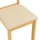 Καρέκλα Dallan  rubberwood σε φυσική απόχρωση 40x47.5x89εκ