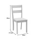 Καρέκλα Dallan  rubberwood σε φυσική απόχρωση 40x47.5x89εκ