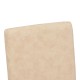 Καρέκλα Zeben  αντικέ εκρού ύφασμα με καρυδί rubberwood 43,5x55,5x93,5εκ
