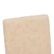 Καρέκλα Zeben  αντικέ εκρού ύφασμα με καρυδί rubberwood 43,5x55,5x93,5εκ