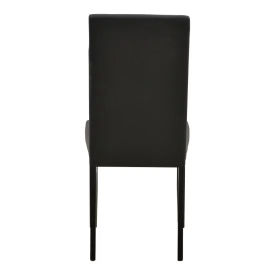Καρέκλα Zeben  μαύρο PU με πόδι μαύρο rubberwood 43,5x55,5x93,5εκ