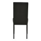 Καρέκλα Zeben  μαύρο PU με πόδι μαύρο rubberwood 43,5x55,5x93,5εκ
