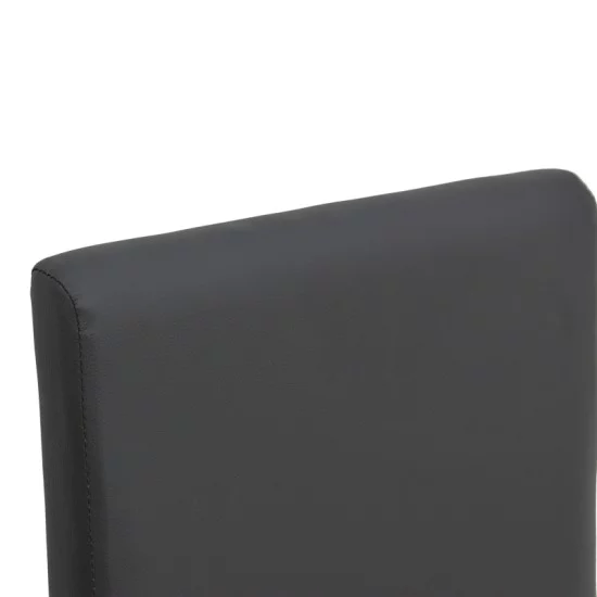 Καρέκλα Zeben  μαύρο PU με πόδι μαύρο rubberwood 43,5x55,5x93,5εκ