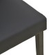 Καρέκλα Zeben  μαύρο PU με πόδι μαύρο rubberwood 43,5x55,5x93,5εκ