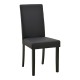 Καρέκλα Zeben  μαύρο PU με πόδι μαύρο rubberwood 43,5x55,5x93,5εκ