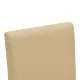 Καρέκλα Zeben  εκρού PU με πόδι μαύρο rubberwood 43,5x55,5x93,5εκ