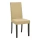 Καρέκλα Zeben  εκρού PU με πόδι μαύρο rubberwood 43,5x55,5x93,5εκ