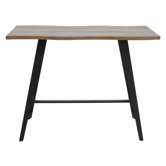 Tραπέζι μπαρ Fortitude MDF καρυδί - πόδι μαύρο 140x70x103.5εκ Tραπέζι μπαρ Fortitude MDF καρυδί - πόδι μαύρο 140x70x103.5εκ