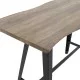 Tραπέζι μπαρ Fortitude MDF καρυδί - πόδι μαύρο 140x70x103.5εκ Tραπέζι μπαρ Fortitude MDF καρυδί - πόδι μαύρο 140x70x103.5εκ