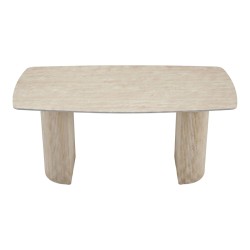 Τραπέζι Loosir  mdf-sandstone σε όψη τραβερτίνας 180x90x74εκ