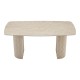 Τραπέζι Loosir  mdf-sandstone σε όψη τραβερτίνας 180x90x74εκ--(Eλάχ.Ποσότητα:)