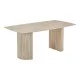 Τραπέζι Loosir  mdf-sandstone σε όψη τραβερτίνας 180x90x74εκ