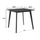Τραπέζι Benson MDF σε καρυδί απόχρωση 80x80x75εκ Τραπέζι Benson MDF σε καρυδί απόχρωση 80x80x75εκ