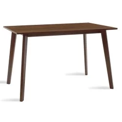 Τραπέζι Benson  MDF σε καρυδί απόχρωση 120x75x75εκ