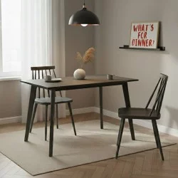 Τραπέζι Benson  MDF σε rustic grey απόχρωση 120x75x75εκ