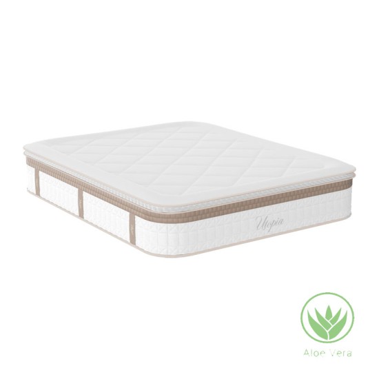 Στρώμα Utopia  pocket spring με ανώστρωμα aloe vera 30-32cm 160x200εκ Model: 100-000018