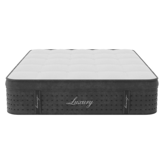 Στρώμα Luxury pocket spring+gel memory foam+latex μονής όψης aloe vera 34-36cm 160x200εκ Στρώμα Luxury pocket spring+gel memory foam+latex μονής όψης aloe vera 34-36cm 160x200εκ