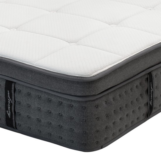 Στρώμα Luxury pocket spring+gel memory foam+latex μονής όψης aloe vera 34-36cm 160x200εκ Στρώμα Luxury pocket spring+gel memory foam+latex μονής όψης aloe vera 34-36cm 160x200εκ