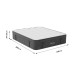 Στρώμα Luxury pocket spring+gel memory foam+latex μονής όψης aloe vera 34-36cm 160x200εκ Στρώμα Luxury pocket spring+gel memory foam+latex μονής όψης aloe vera 34-36cm 160x200εκ