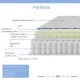 Στρώμα Perfecto  Continuous springs μονής όψης ανώστρωμα 18-20cm 150x200εκ