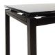 Τραπέζι επεκτεινόμενο Finn pakoworld γυάλινο 8χιλ μαύρο 110-170x70x75εκ Model: 101-000013