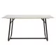 Τραπέζι Revello  sintered stone λευκό μαρμάρου-μαύρο 150x90x75εκ