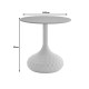 Βοηθητικό τραπέζι Fabron Inart λευκό sintered stone Φ50x52εκ Βοηθητικό τραπέζι Fabron Inart λευκό sintered stone Φ50x52εκ