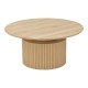 Τραπέζι σαλονιού Opols  mdf σε  φυσική απόχρωση Φ90x42εκ