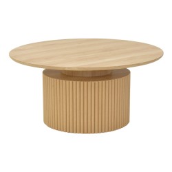 Τραπέζι σαλονιού Opols  mdf σε  φυσική απόχρωση Φ90x42εκ Τραπέζι σαλονιού Opols  mdf σε  φυσική απόχρωση Φ90x42εκ