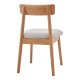 Καρέκλα Tullo  rubberwood σε φυσική απόχρωση 46x45x78εκ
