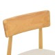 Καρέκλα Tullo  rubberwood σε φυσική απόχρωση 46x45x78εκ
