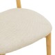 Καρέκλα Tullo  rubberwood σε φυσική απόχρωση 46x45x78εκ