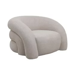 Πολυθρόνα Lexy  κρεμ ύφασμα 100x89.5x60εκ