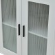 Βιτρίνα Xarvey Inart λευκό-φυσικό ξύλο 110x38x160εκ Model: 115-000114