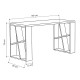 Γραφείο Honey  χρώμα λευκό - light oak 140x60x75εκ