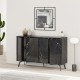 Μπουφές Ursula μαύρο μαρμάρου 123x35x77.5εκ Μπουφές Ursula μαύρο μαρμάρου 123x35x77.5εκ