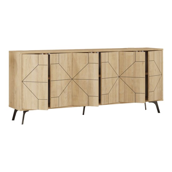 Μπουφές Dune  σε φυσική απόχρωση 181x35x77.4εκ