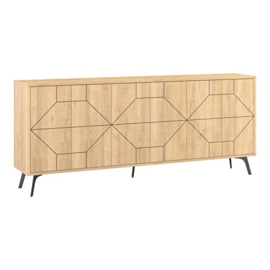 Μπουφές Dune  σε φυσική απόχρωση 181x35x77.4εκ