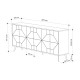 Μπουφές Dune σε ανθρακί απόχρωση 181x35x77.4εκ Μπουφές Dune σε ανθρακί απόχρωση 181x35x77.4εκ