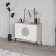 Μπουφές Gora σε μόκα - λευκή απόχρωση 110x35.6x82εκ Μπουφές Gora σε μόκα - λευκή απόχρωση 110x35.6x82εκ