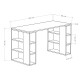 Γραφείο Colmar  σε λευκή-ανθρακί απόχρωση 140x60x75εκ