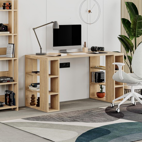 Γραφείο Colmar  σε oak απόχρωση 140x60x75εκ