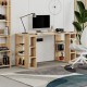 Γραφείο Colmar  σε oak απόχρωση 140x60x75εκ
