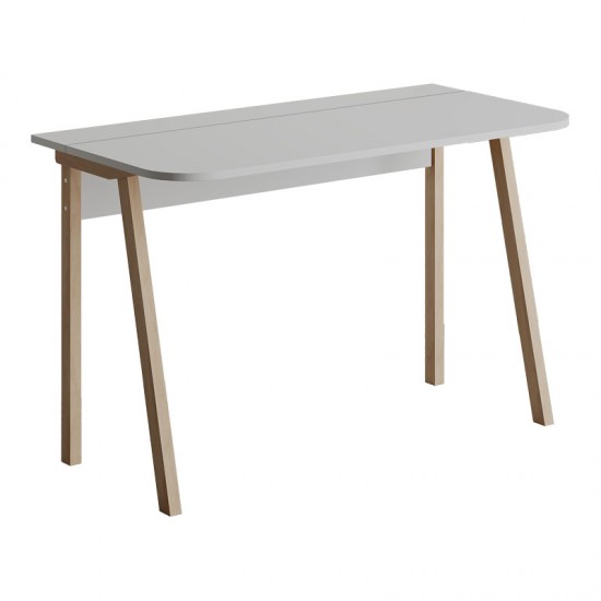 Γραφείο Malia  σε λευκή-φυσική απόχρωση 120x60.5x75εκ