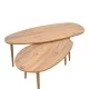 Τραπέζι σαλονιού Monty  2 τεμ. σε oak απόχρωση 116x46x46εκ
