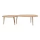 Τραπέζι σαλονιού Monty  2 τεμ. σε oak απόχρωση 116x46x46εκ