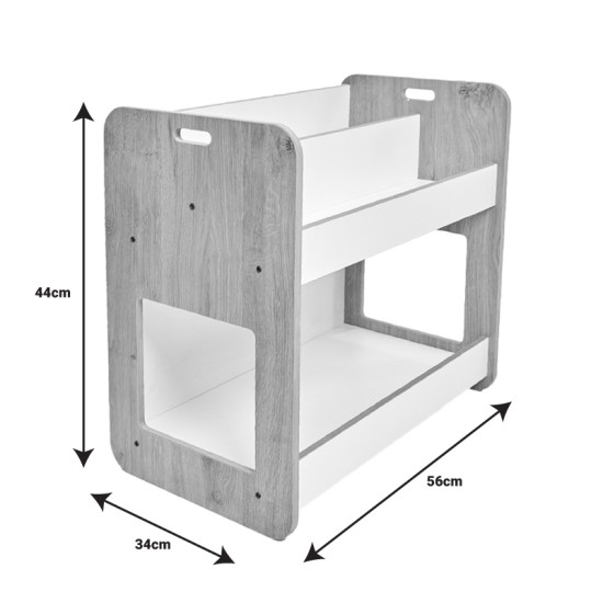 Ραφιέρα Dovere  λευκό mdf 56x34x55εκ Model: 120-000420