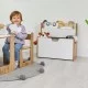 Ραφιέρα Crane φυσικό-λευκό mdf 57x34x55εκ Ραφιέρα Crane φυσικό-λευκό mdf 57x34x55εκ