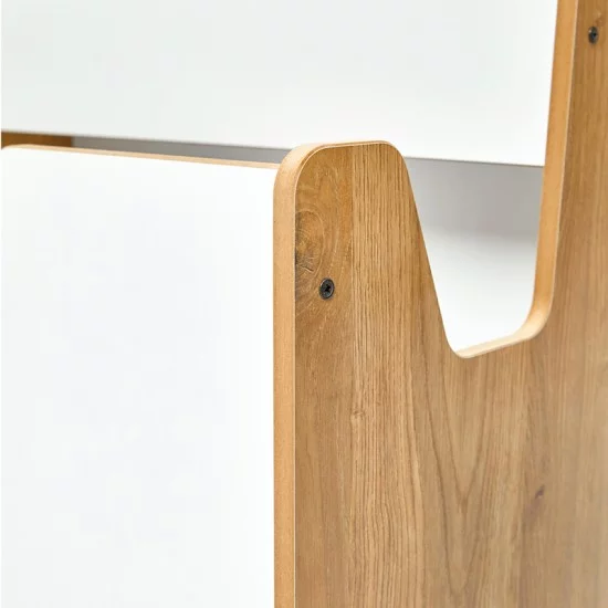 Ραφιέρα Crane φυσικό-λευκό mdf 57x34x55εκ Ραφιέρα Crane φυσικό-λευκό mdf 57x34x55εκ